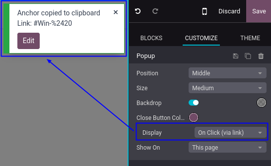 Odoo 17:  Pop-up on click