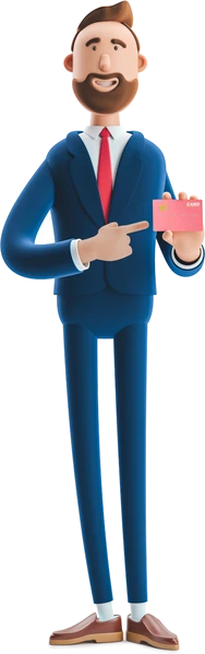 Billy, the DevTalents mascot, holding his phone