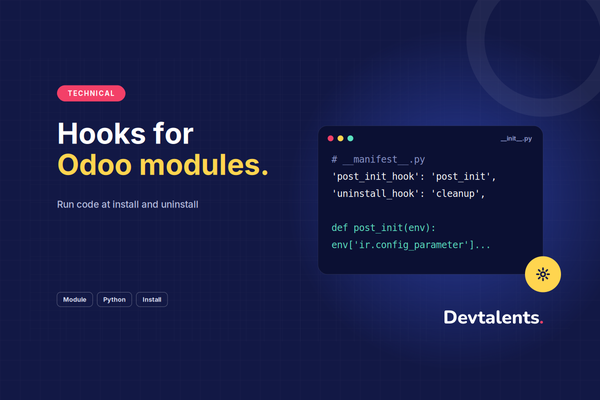 
                Hooks for Odoo modules
            