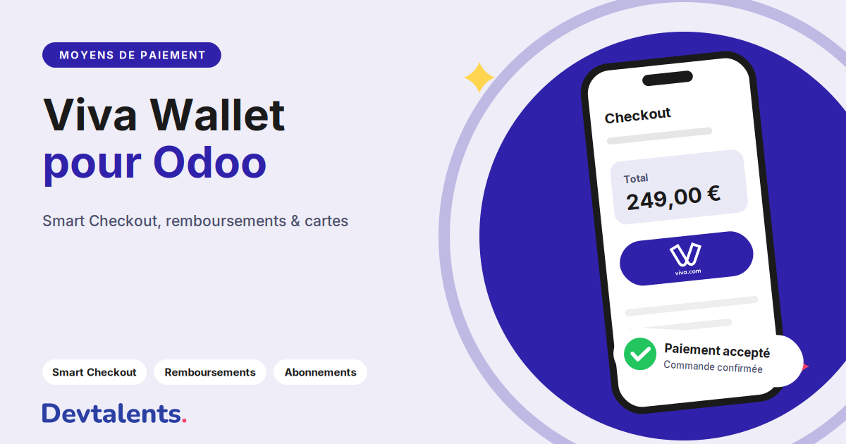Viva Wallet for Odoo: Smart Checkout, Refunds, Saved Cards and Subscriptions