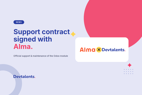Signing a Support and Maintenance Contract for Our Odoo Module Alma Payment Provider