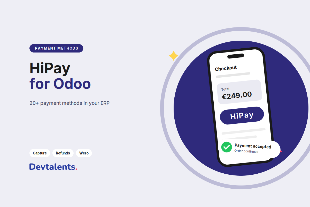 HiPay Payment Provider for Odoo: 20+ Payment Methods, Capture, Refund & Wero Support