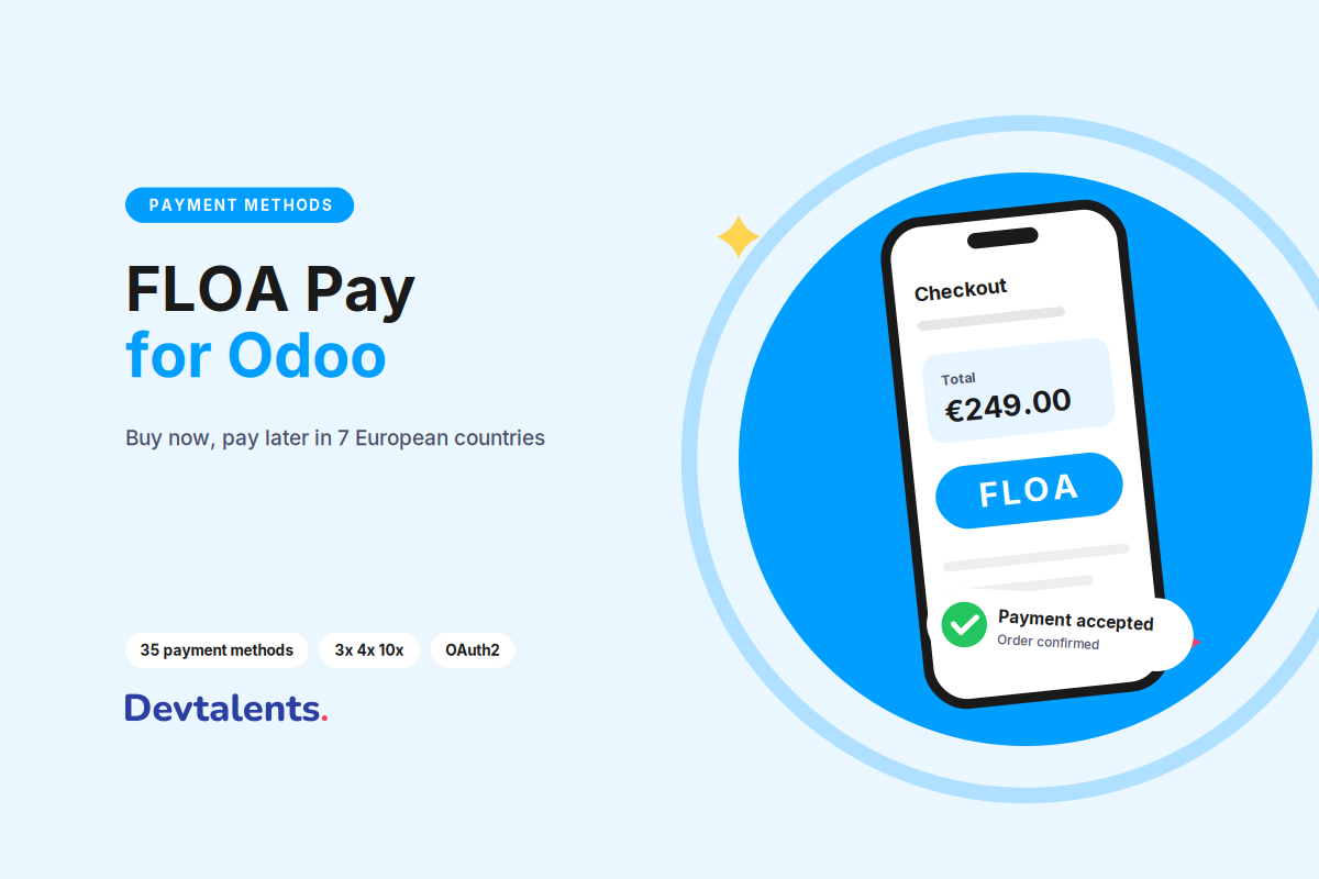 FLOA Pay for Odoo: Buy Now Pay Later with 35 Payment Methods Across 7 European Countries