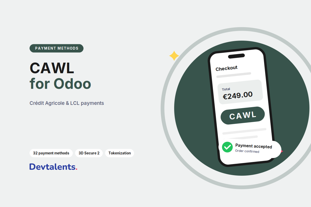 CAWL for Odoo: the Online Payment Solution of Crédit Agricole and LCL