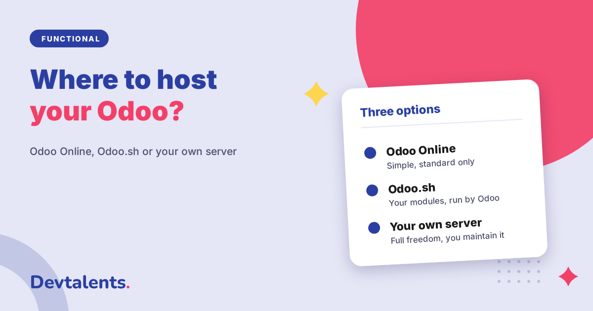 Odoo Online, Odoo.sh or Your Own Server: Which Hosting to Choose?