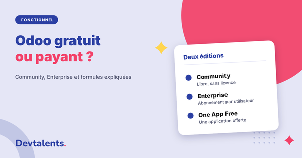 Odoo gratuit ou payant ? Community, Enterprise, Odoo Online et Odoo.sh expliqués